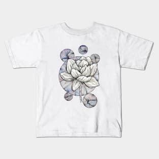 Lotus Flower Abstract II Kids T-Shirt